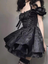 Görseli Galeri görüntüleyiciye yükleyin, Goth Black Elbise
